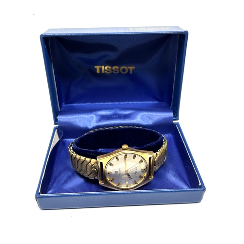 466 - Vintage Tissot Seastar PR 516 Swiss Made gents wristwatch original tissot box the watch is ticking