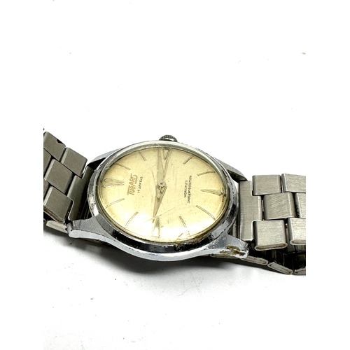 Vintage gents TUGARIS Monorex 17 Jewels Wristwatch the watch is ticking