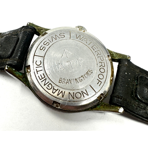 476 - Bravingtons case A.T.P. WWII  British Military Watch
 Circa 1943 A.T.P. (Army Trade Pattern) British... 