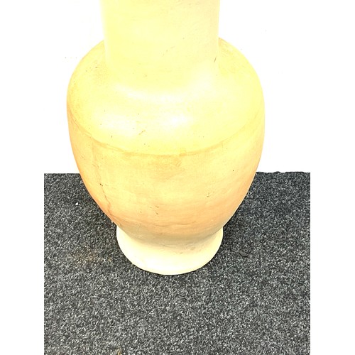 155 - Oversized display vase, no marks to base 31 inches tall