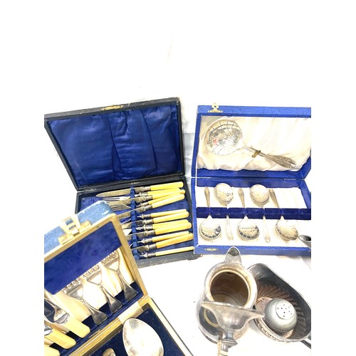 211 - Selection of metalware to include teapots, cups etc