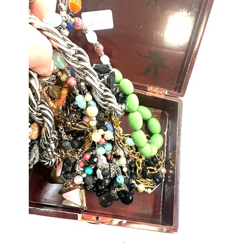 474 - Large selection of assorted costume jewellery items includes necklaces, beads etc