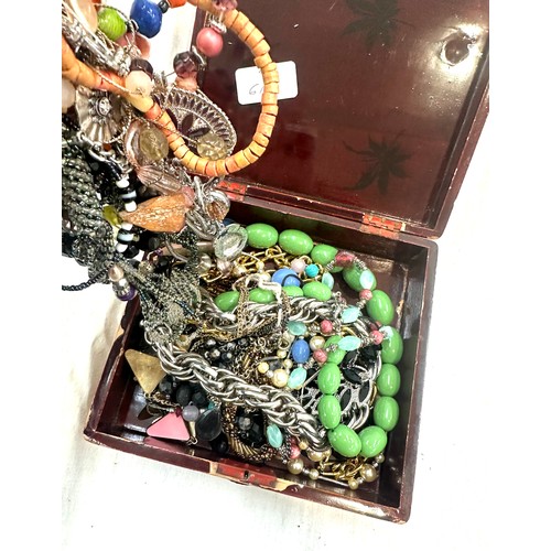 474 - Large selection of assorted costume jewellery items includes necklaces, beads etc