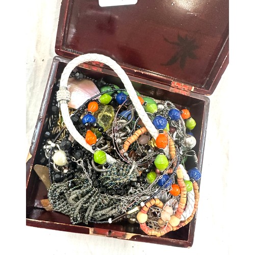 474 - Large selection of assorted costume jewellery items includes necklaces, beads etc