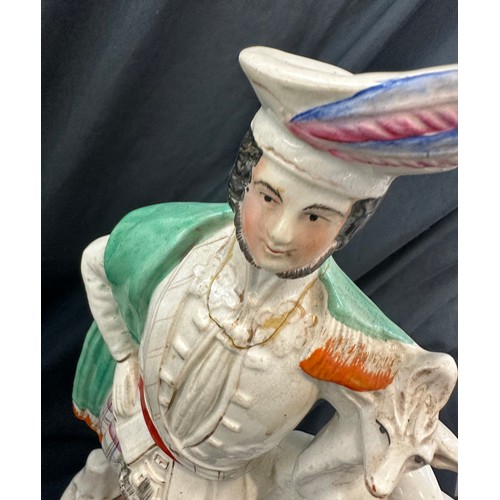 165 - 2 Victorian slap back fiures and a selection of lladro figures , af