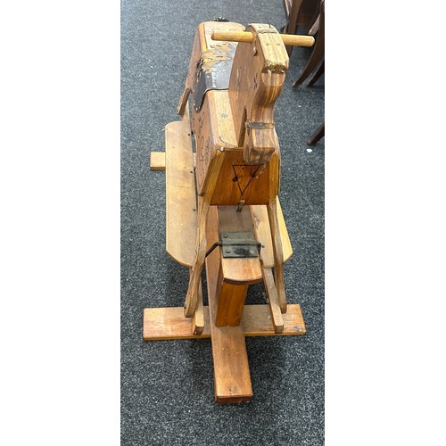 264 - Vintage wooden rocking horse