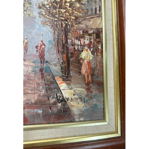 243 - 3 Framed paintings and prints largest measures approximately 27 inches wide 31 inches tall