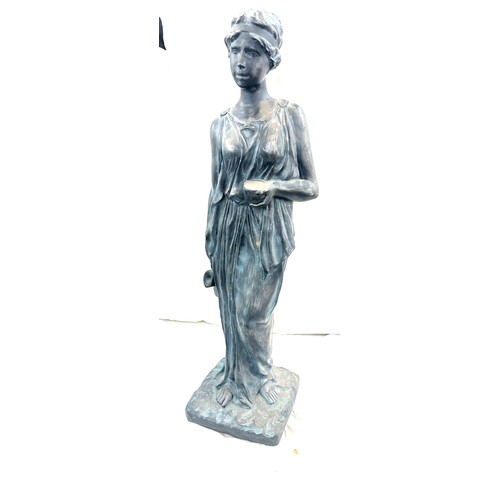 230 - Chalk lady floor standing figurine, approximate height 34 inches