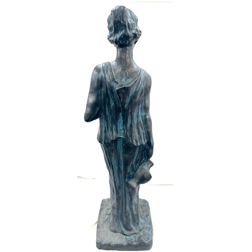 230 - Chalk lady floor standing figurine, approximate height 34 inches