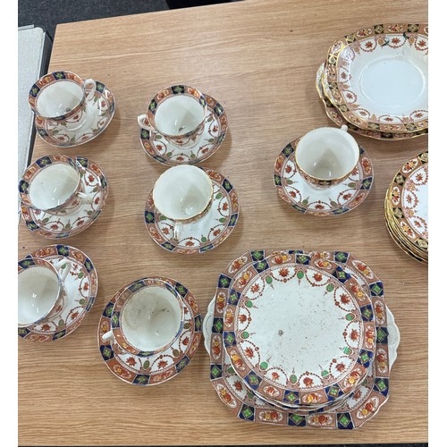 223 - Two vintage part tea services, includes cups, plates, saucers etc