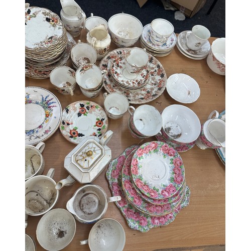 224 - Large selection of part dinner and tea services includes Royal doulton etc