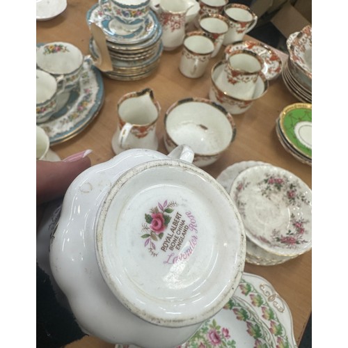 224 - Large selection of part dinner and tea services includes Royal doulton etc