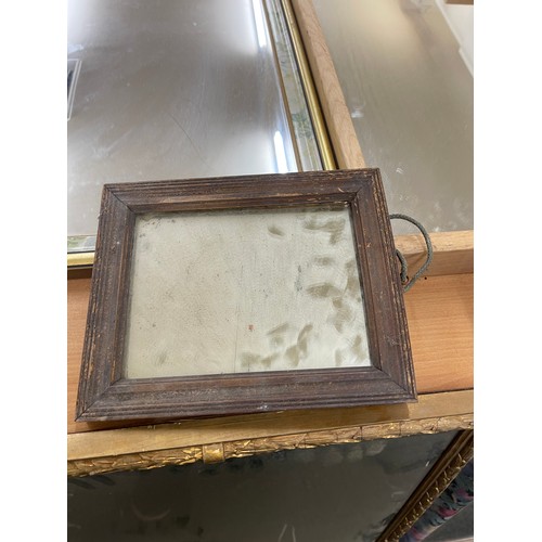 248 - Selection of vintage mirrors largest measures approx 28 inches square