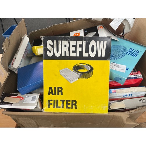 198 - Large selection of air and fuel filters, includes solid ice, AcDelco, Blueprint etc