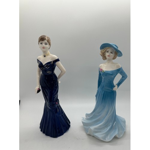 341 - 2 Coal port lady figures includes ladies of fashion elaine and hilary