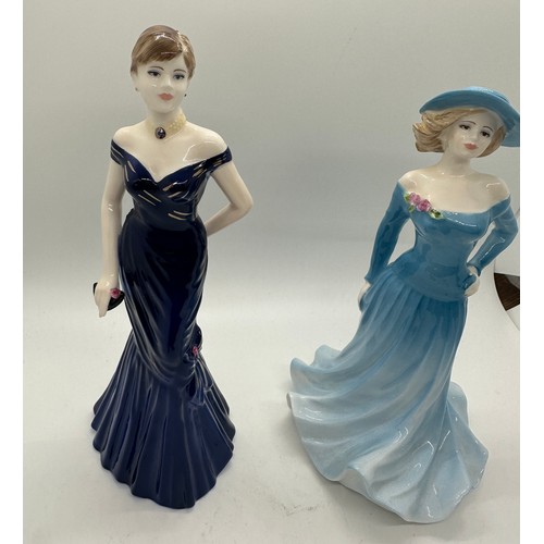 341 - 2 Coal port lady figures includes ladies of fashion elaine and hilary