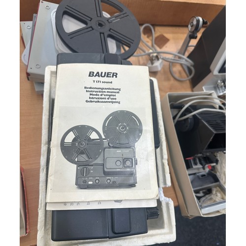 229 - Bauer 2171 Sound projector, editor and screen all untested