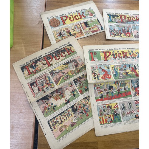 82 - Selection of vintage Puck newpaper comic