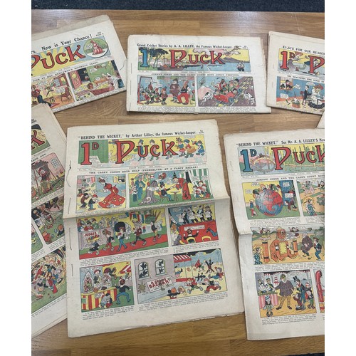 82 - Selection of vintage Puck newpaper comic