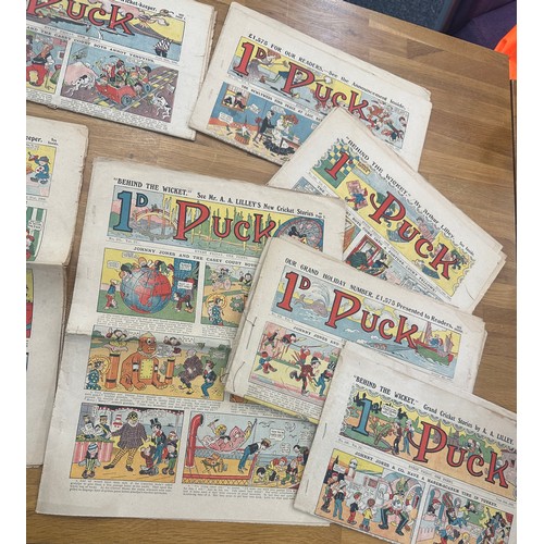 82 - Selection of vintage Puck newpaper comic