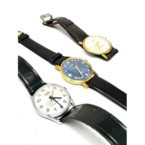 480 - x 3 Gents vintage hand-wind wristwatches working inc. Accurist