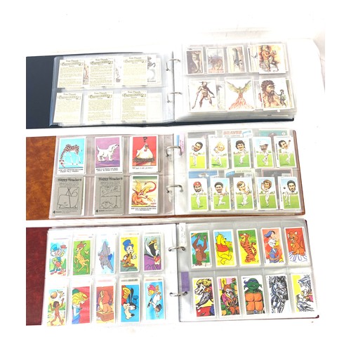 88 - Selection of cigarette/ tea/ collectors cards in three albums includes full sets includes players, w... 