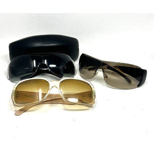 522 - Collection of VINTAGE Designer Sunglasses Inc Prada, Versace Etc x 3