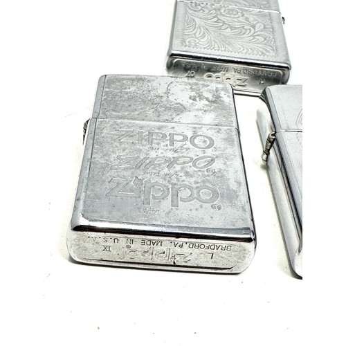 533 - 3 x Zippo Lighters Inc LAPD etc