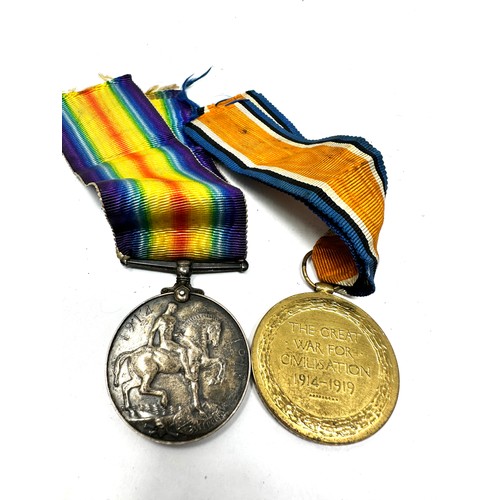 433 - WW1 Medal Pair & Original Ribbons Named 201574 Pte. C.E Jones South Lancs