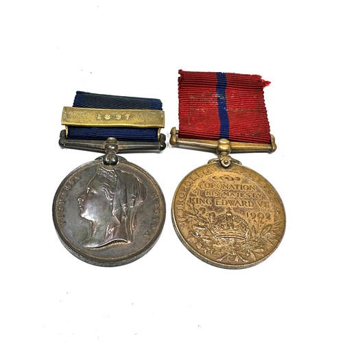 434 - Victorian Edwardian Police Officers Medal Pair Named P.C.A MC COMBIE S.DIVISION INSPECTOR K.DIV on 1... 