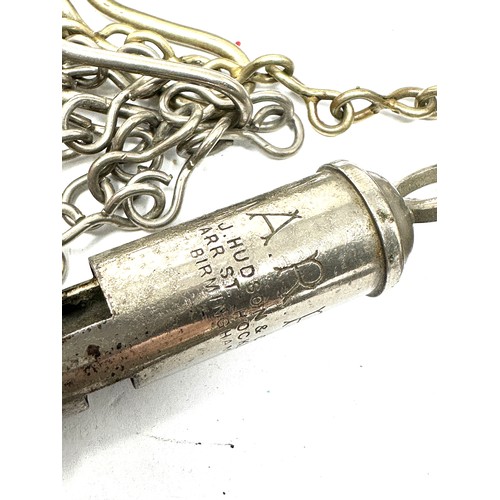 443 - 6 x Whistles inc. Metropolitan Police, Military, Bosuns