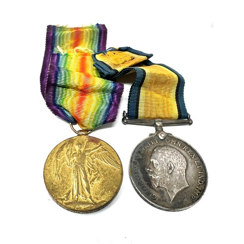 442 - WW1 Medal Pair Named 131330 Pte B.H Redgrave m.g.c