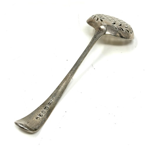 98 - .georgian silver sifter spoon weight 46g