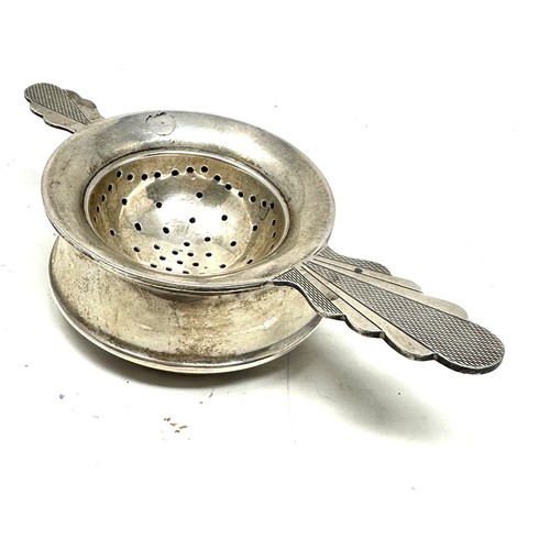 90 - .925 sterling silver tea strainer & bowl