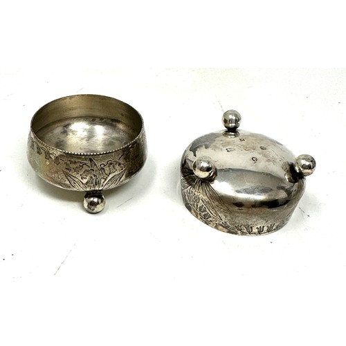 97 - 2 x .925 sterling victorian salt dishes