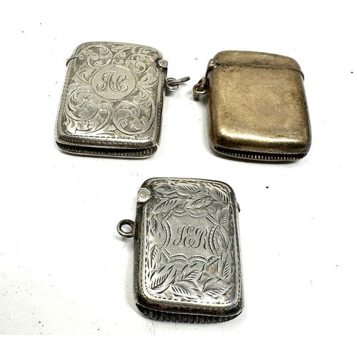 81 - 3 x .antique silver vestas