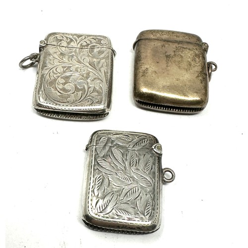 81 - 3 x .antique silver vestas