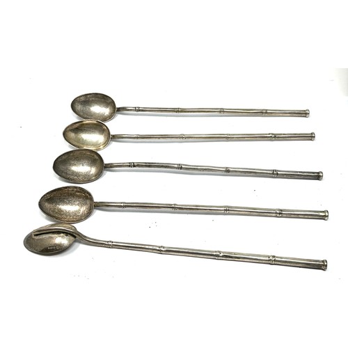 109 - 5 x .925 sterling silver ice cream spoons