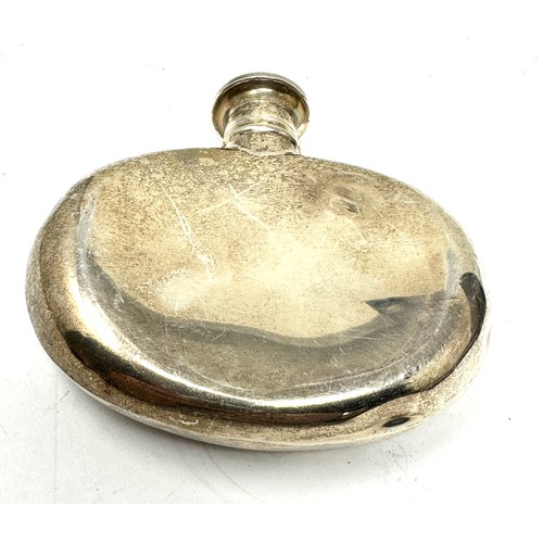 88 - .925 sterling silver hip flask