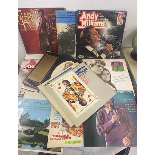 188 - Large selection of assorted records includes Andy Williams, Love story, Greatest hits etc