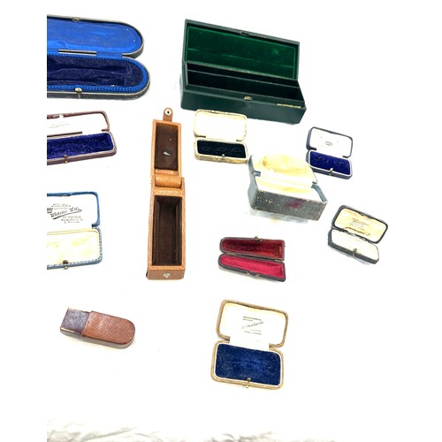 7 - Selection of antique jewellery boxes