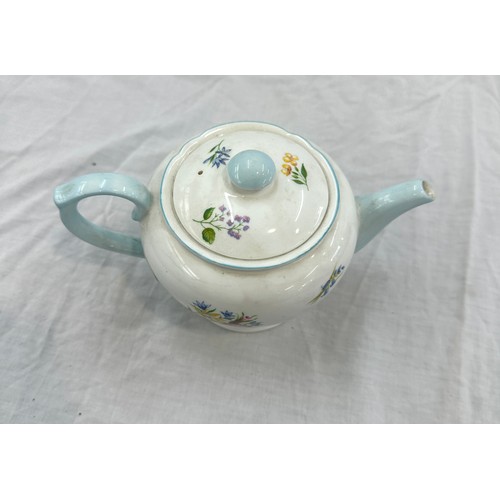 461 - Vintage Shelley Wild flowers tea pot