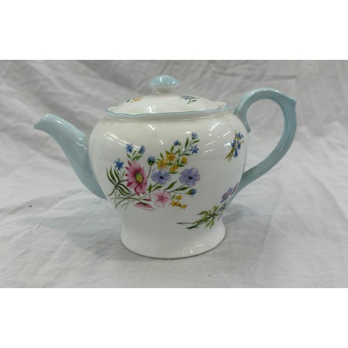 461 - Vintage Shelley Wild flowers tea pot