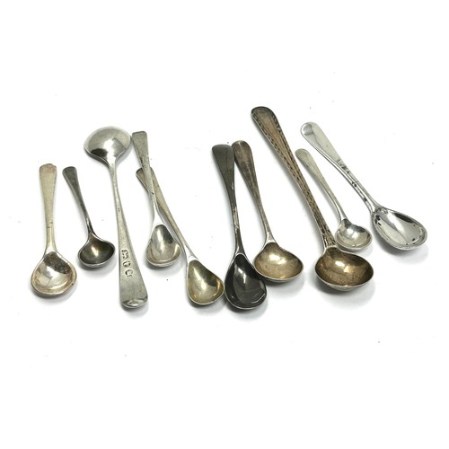 75 - 10 x .925 sterling condiment spoons