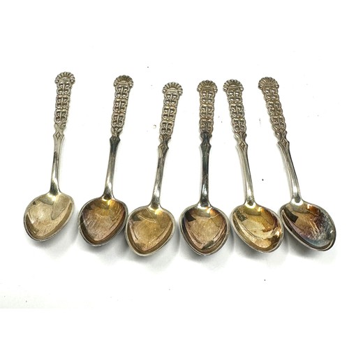 72 - 6 x .925 sterling norway teaspoons