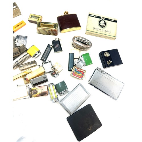 441 - Large selection of smoking ephemera includes lighters, cigarette cases etc