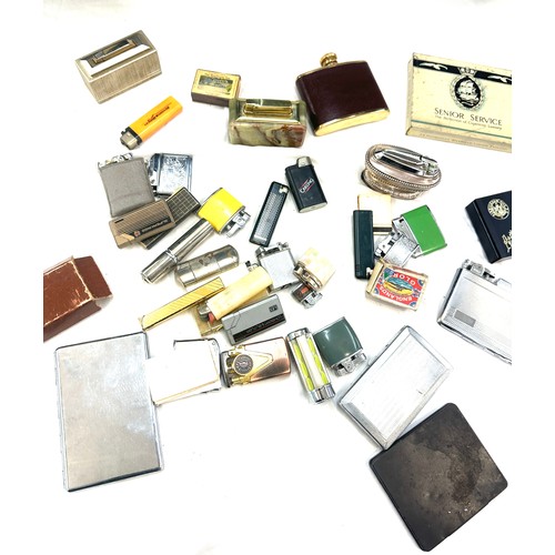 441 - Large selection of smoking ephemera includes lighters, cigarette cases etc