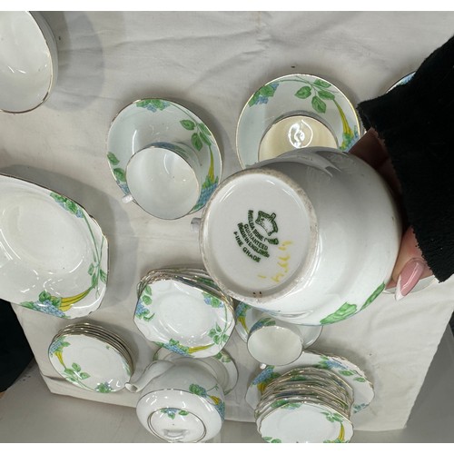 157 - Melba bone china part tea set