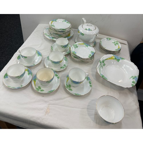 157 - Melba bone china part tea set