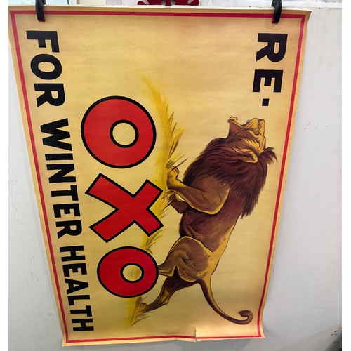 49 - Selection of advertising posters includes OXO etc, af